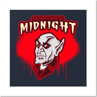 Vintage Vampire "I've Got A Date At Midnight" Nosferatu Posters and Art